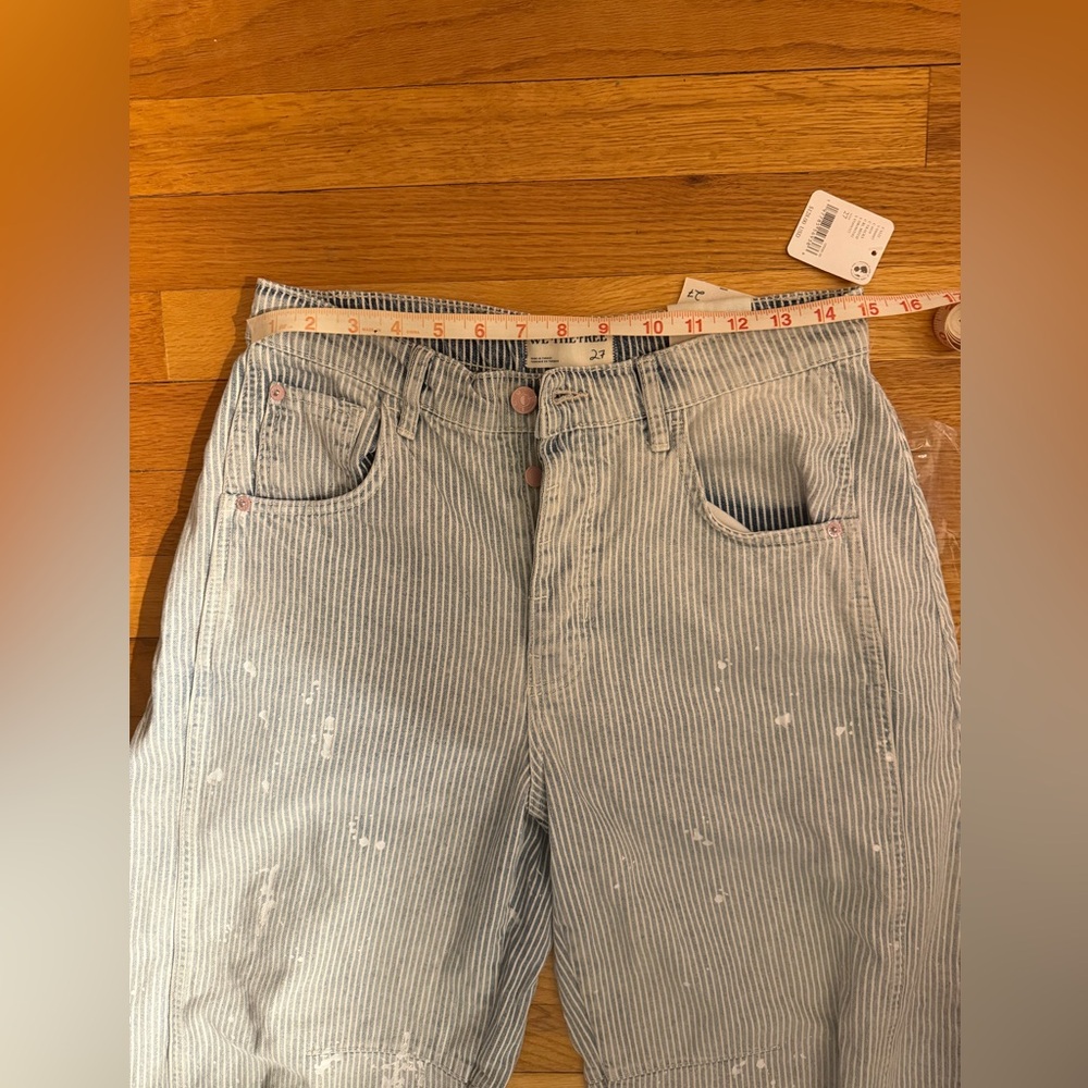 NWT- Free People- We the Free-  good luck barrel railroad stripe - Picture 3 of 5